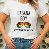 Cabana Boy Funny Summer Pool Party Bartender Bartending Women's T-Shirt thumb 2