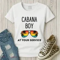 Cabana Boy Funny Summer Pool Party Bartender Bartending Women's T-Shirt thumb 3