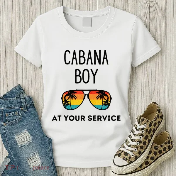 Cabana Boy Funny Summer Pool Party Bartender Bartending Women's T-Shirt