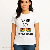 Cabana Boy Funny Summer Pool Party Bartender Bartending Women's T-Shirt thumb 4