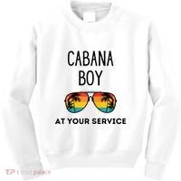 Cabana Boy Funny Summer Pool Party Bartender Bartending Kids Sweatshirt thumb 0