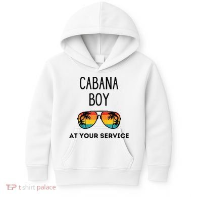 Cabana Boy Funny Summer Pool Party Bartender Bartending Kids Hoodie