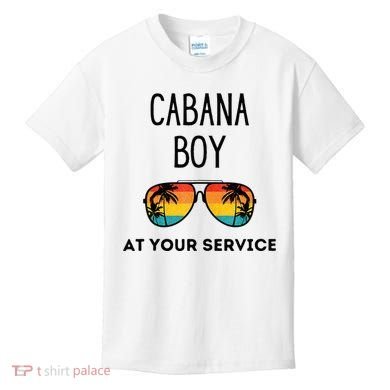 Cabana Boy Funny Summer Pool Party Bartender Bartending Kids T-Shirt