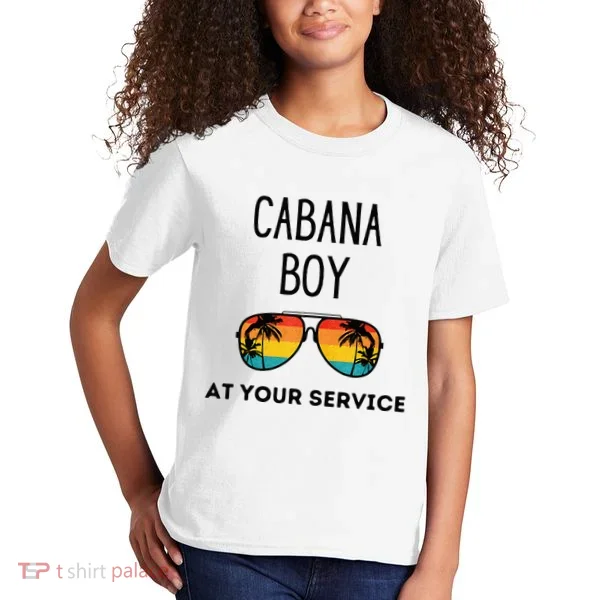 Cabana Boy Funny Summer Pool Party Bartender Bartending Kids T-Shirt