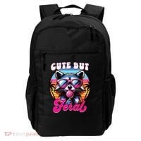 Cute But Feral Funny Trash Panda Backpack thumb 0