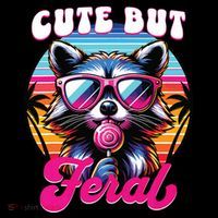 Cute But Feral Funny Trash Panda Coffee Mug thumb 5