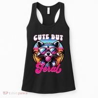Cute But Feral Funny Trash Panda Women's Tank Top thumb 0