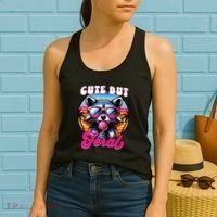 Cute But Feral Funny Trash Panda Women's Tank Top thumb 2