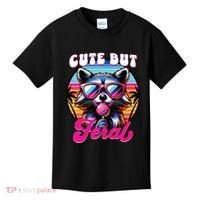 Cute But Feral Funny Trash Panda Kids T-Shirt thumb 0