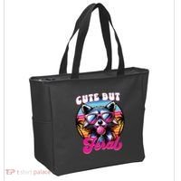 Cute But Feral Funny Trash Panda Tote Bag thumb 2