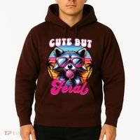 Cute But Feral Funny Trash Panda Hoodie thumb 2
