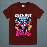Cute But Feral Funny Trash Panda T-Shirt thumb 5