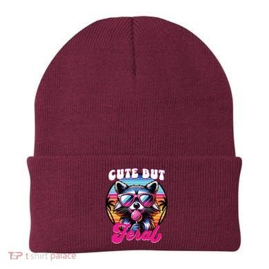 Cute But Feral Funny Trash Panda Beanie