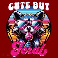 Cute But Feral Funny Trash Panda Baby Bodysuit thumb 2