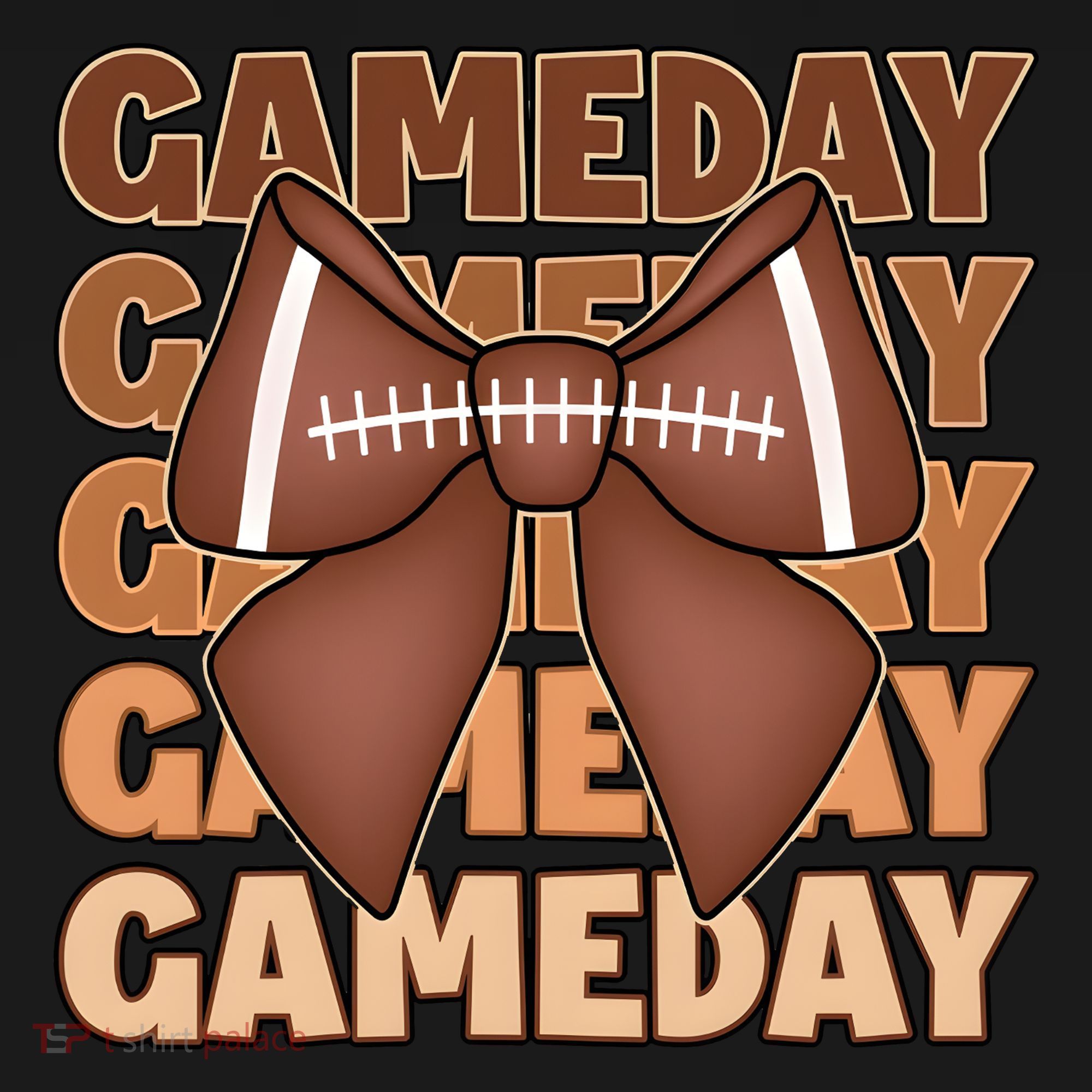 Coqutte Bow Football Game Day Backpack