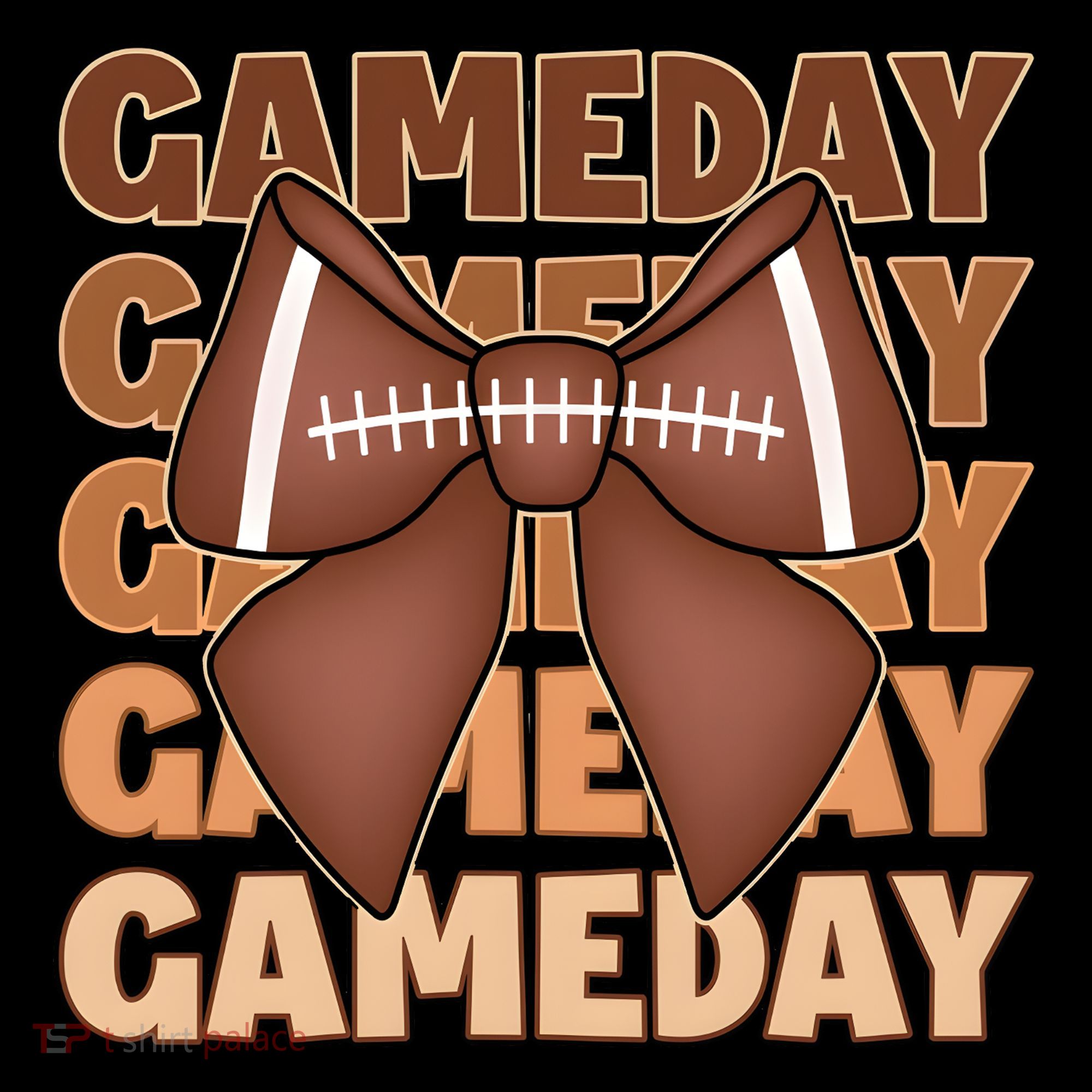 Coqutte Bow Football Game Day Coaster