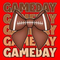 Coqutte Bow Football Game Day Santa Hat thumb 1