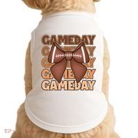 Coqutte Bow Football Game Day Doggie Tank thumb 0