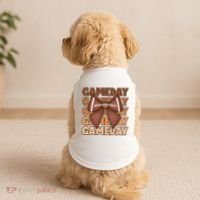 Coqutte Bow Football Game Day Doggie Tank thumb 2