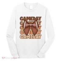 Coqutte Bow Football Game Day Long Sleeve Shirt thumb 0