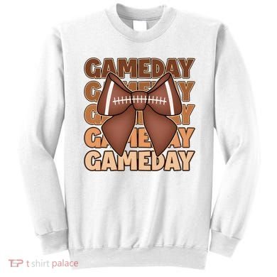 Coqutte Bow Football Game Day Sweatshirt