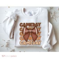 Coqutte Bow Football Game Day Sweatshirt thumb 2