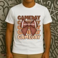 Coqutte Bow Football Game Day T-Shirt thumb 3