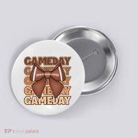 Coqutte Bow Football Game Day Button thumb 0