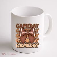 Coqutte Bow Football Game Day Coffee Mug thumb 1