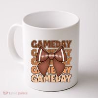 Coqutte Bow Football Game Day Coffee Mug thumb 0