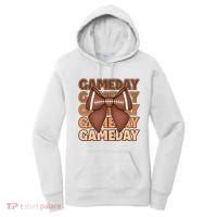 Coqutte Bow Football Game Day Women's Hoodie thumb 0