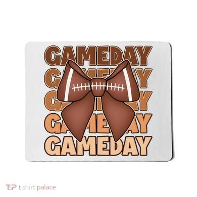 Coqutte Bow Football Game Day Mousepad