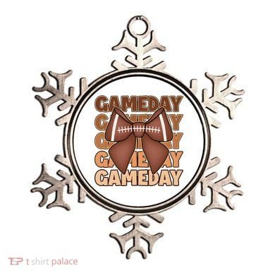 Coqutte Bow Football Game Day Ornament