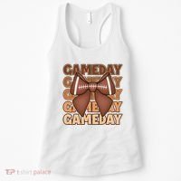 Coqutte Bow Football Game Day Women's Tank Top thumb 0