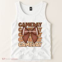 Coqutte Bow Football Game Day Tank Top thumb 2