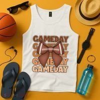 Coqutte Bow Football Game Day Tank Top thumb 4