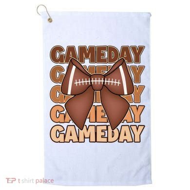Coqutte Bow Football Game Day Golf Towel