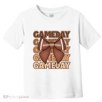 Coqutte Bow Football Game Day Toddler T-Shirt thumb 0