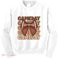 Coqutte Bow Football Game Day Kids Sweatshirt thumb 0