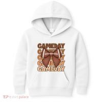 Coqutte Bow Football Game Day Kids Hoodie thumb 0