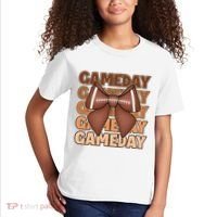 Coqutte Bow Football Game Day Kids T-Shirt thumb 2