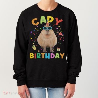 Capy Birthday Funny Capybara Animals Birthday Women's Sweatshirt