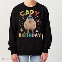 Capy Birthday Funny Capybara Animals Birthday Women's Sweatshirt thumb 0