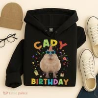 Capy Birthday Funny Capybara Animals Birthday Hoodie thumb 4