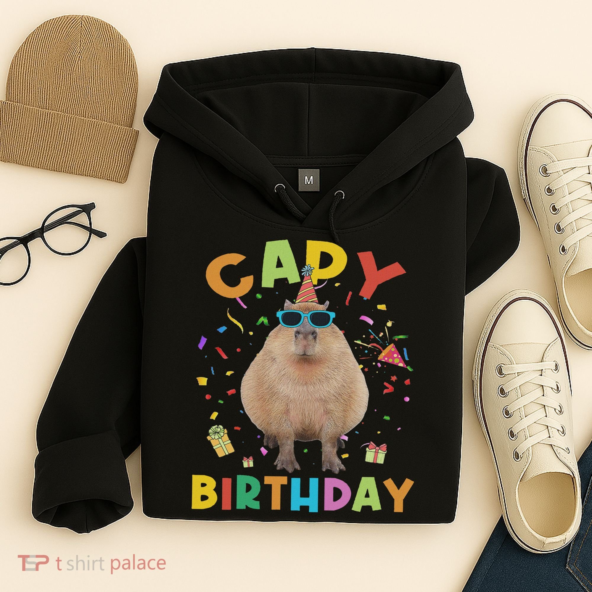 Capy Birthday Funny Capybara Animals Birthday Hoodie