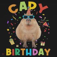 Capy Birthday Funny Capybara Animals Birthday Hoodie thumb 7