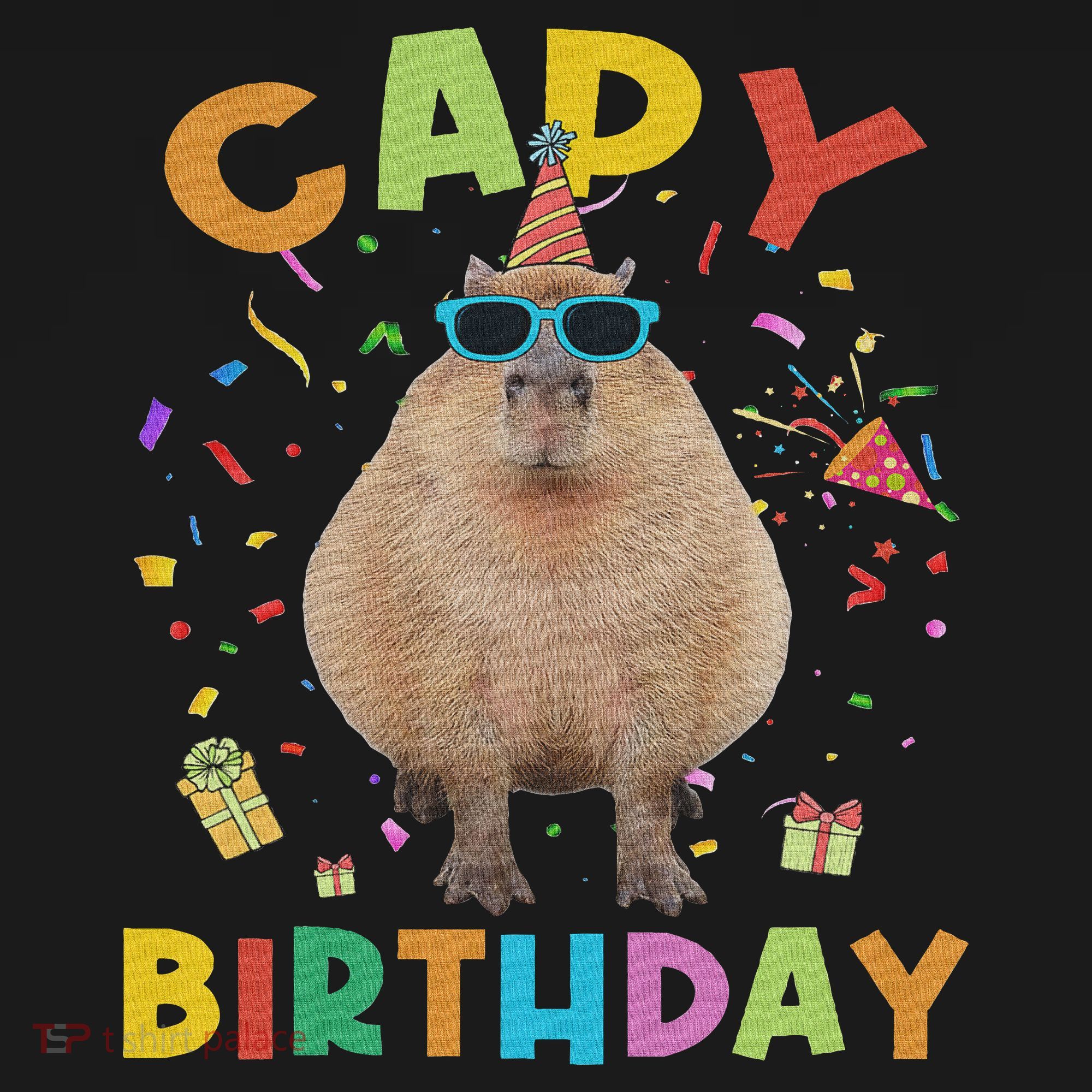 Capy Birthday Funny Capybara Animals Birthday Hoodie