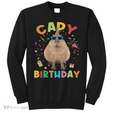 Capy Birthday Funny Capybara Animals Birthday Sweatshirt