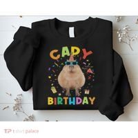 Capy Birthday Funny Capybara Animals Birthday Sweatshirt thumb 2