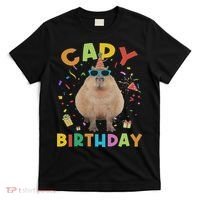 Capy Birthday Funny Capybara Animals Birthday T-Shirt thumb 0